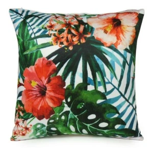 16x16" Tropischer Kissenbezug Hülle Baumwolle Dekokissen Schlafzimmer Sofa Wohndeko - Bild 1 von 7
