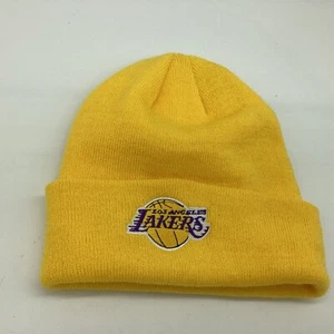 Los Angeles Lakers NBA Yellow Cuff Knit Hat Cap Adult Winter Beanie - Picture 1 of 3