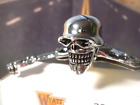 Skeleton 7" Headlamp Skull Visor Harley Tour Ornament  V-Twin Custom 33-1936 E5