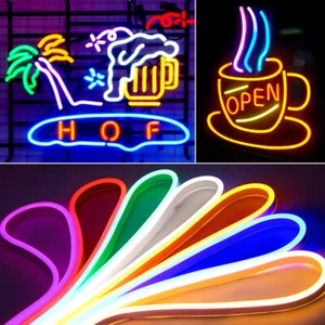2835 LED Tube Waterproof Flexible Light Silicone 12V Strip Neon Lamp 1M 3M 5M - Picture 1 of 20