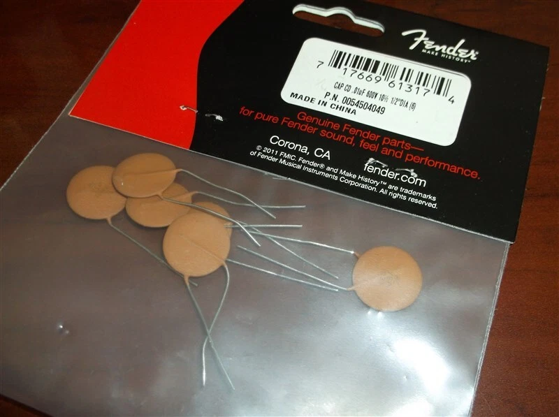 NUEVO - Condensadores genuinos guardabarros .01uF 600V 10% 1/2" diámetro (6), 005-4504-049 Foto 1 de 1