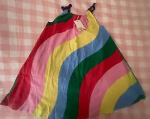 Mini Boden Rainbow NEW Girls Dress Size 5-6 - Picture 1 of 3
