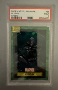 2024 Topps Cromo Marvel Zafiro Verde Avenger’s Ultron 12/99 PSA 9 - Imagen 1 de 2