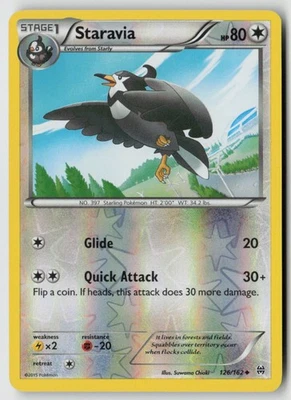 Staravia 126/162 - XY - BREAKthrough Reverse Holo - PTCG - LP - Image 1 of 2