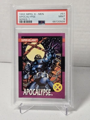 1992 Impel X-Men Series 1 APOCALYPSE PSA 9 Mint Card #51 Super Villains X-Men - Image 1 of 2