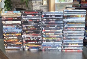 100 New Sealed DVDs! Indy Horror/Slasher/Cult/Occult/B Movies/OOP. Nice! - Foto 1 di 6