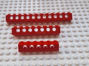 LEGO TECHNIC LADRILLO ROJO 3895 1x12 - 3894 1x6 - 3702 1x8 TOTALMENTE NUEVO - Imagen 1 de 5