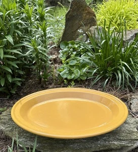 Vintage Emile Henry Large 16”  Citron Pastis/ Golden Yellow Oval Platter EUC - Picture 1 of 7