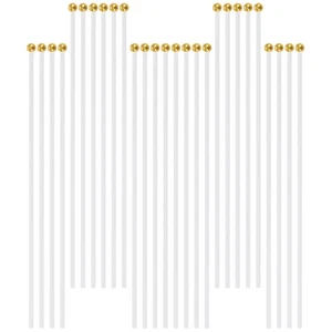  Soporte de mesa con poste de bandera de festival de 120 piezas para asta de bandera deportiva festiva - Imagen 1 de 12