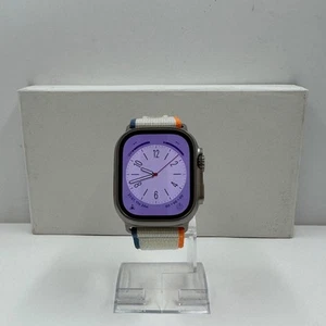 RELOJ APPLE ULTRA 2 49MM TITANIO NARANJA/BEIGE CORREA TRAIL LOOP A2986 - Imagen 1 de 11