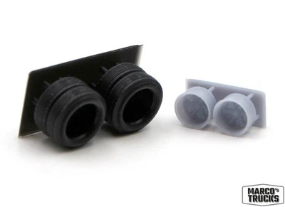 Trilex Wheel rim and Tires 2/4 Piece for Drive axle - 1:87 /DP2 - Image 1 of 4