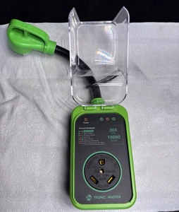 Tronic Master 30 Amp RV Überspannungsschutz 125V, Circuit Analyzer, wasserdichte Abdeckung - Bild 1 von 6