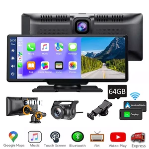 4K 10.26-Zoll Wireless Apple Carplay Android Auto Display  Vorne Rückfahrkamera - Bild 1 von 14