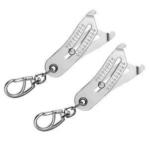 2× Thread Size Verification Tool Set - Portable Bolt and Nut Identifier Gauge - Foto 1 di 18