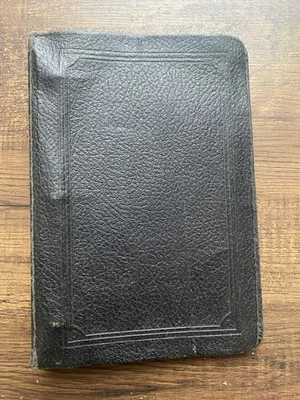 Vintage National 3-Ring Binder 4869 Black Leatherette USA  5" x 7.5" - Image 1 of 4