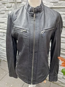 Gipsy butterweiche Echtleder-Jacke Lederjacke Biker XS/S schwarz Lamm wie NEU - Bild 1 von 13
