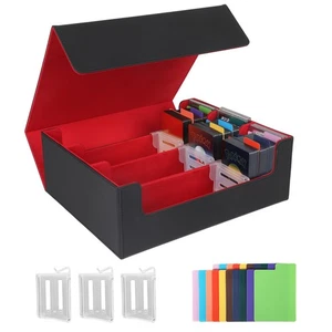Karten Deck Case für Sammelkarten, 1800+ MTG Deck Box mit Kartenunterstützern & D... - Bild 1 von 8