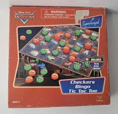 Juego de Coches de Colección Supercargado Disney Pixar Damas Bingo Tic Tac Toe Nuevo  Foto 1 de 4