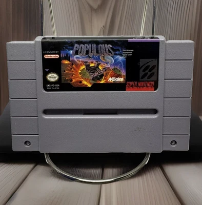 Populous Cartucho de Videojuego SNES Auténtico Super Nintendo NTSC Acclaim Retro Foto 1 de 4