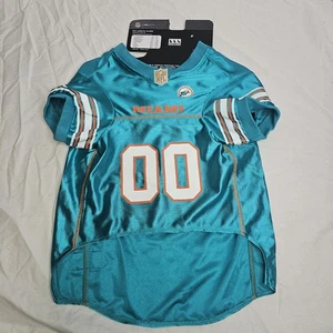 Official Team Dog Pet Wear Miami Dolphins Double Zero 00 Jersey Size Extra Large - Picture 1 of 3