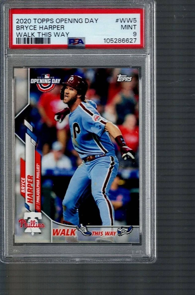 WW5 Walk This Way Bryce Harper 2020 Topps día de apertura PSA 9 Foto 1 de 1