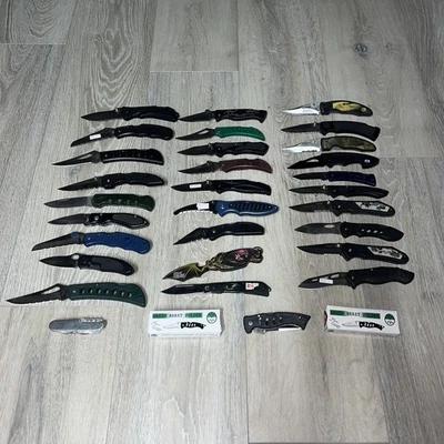 32 Mixed LOT OF Pocket Knives Folding & Swiss Type Multi Tool Franklin Mint 2/3 - Image 1 of 4