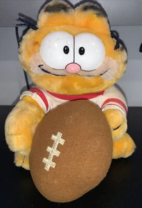 Vintage DAKIN Plüsch GARFIELD "Football is My Life" 1978 Trikot 10 Zoll mit Fußball - Bild 1 von 3