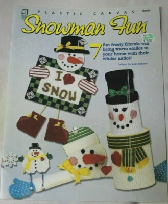 House of White Birches | 181095 | Plastic Canvas | Snowman Fun | Pattern Leaflet - Image 1 of 3