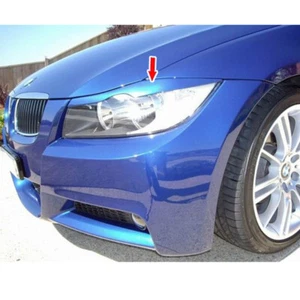 Painted A35 Monaco Blue Metal Front Headlight Eyebrows For BMW E90 E91 06-11 - Picture 1 of 4