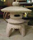 Rare  Antique Japanese Carved Granite Pagoda Form - Garden Lantern Yukimi Gata