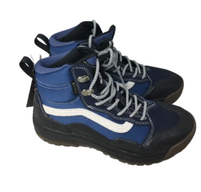 Vans Navy Black Hiking Shoes Size 6.5 Men's Fore Tex Ultrarange Exo Hi Top NEW - Image 1 of 4