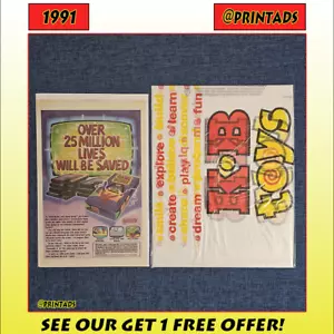 Anuncio impreso Game Genie 1991 y bolsa de juguetes KB - ¡Más en nuestra tienda! - Imagen 1 de 3