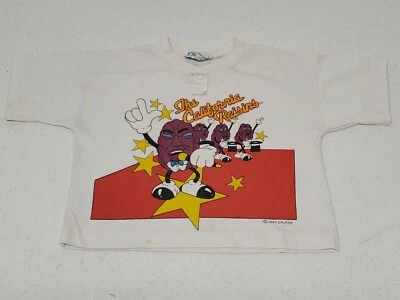 Vintage 1987 California Raisins Single Stitch T-Shirt Factory Crop Top Sz S/M  - Image 1 of 4
