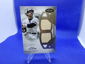 2024 Topps Tier One Reggie Jackson Legends dual Relic # 1/25 New York Yankees  - Picture 1 of 9