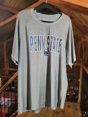 Penn State T 恤男式 2XL T 恤校园传统 XXL 灰色 T 恤短袖  — 第 1/4 张图片