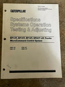 Caterpillar Lift Trucks MicroCommand Control System EP13T,15T,18T  & 20T Manual - Picture 1 of 5