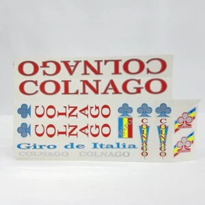 Colnago Giro De Italia Vintage Decals Frame Stickers Set Bicycle Cycling Red - Picture 1 of 7