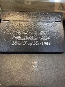 1994 Silver Proof Set Double Stamped Box Very Cool Error