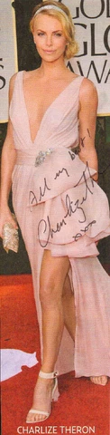 CHARLIZE THERON - Actress - Oscar Winner - Monster / Mighty Joe Youn - Autograph Cover