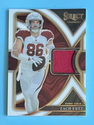 2022 Panini SELECT ZACH ERTZ WHITE PRIZM RELIC Patch /75 CARDINALS #SS-46 - Image 1 of 2