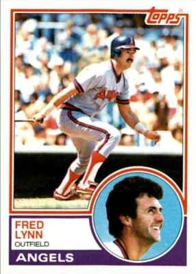 1983 Topps Fred Lynn California Angels #520 - Image 1 of 2