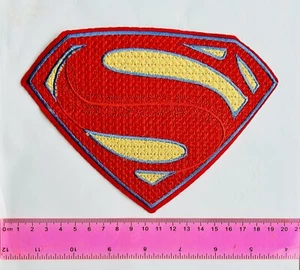 "Superman Super Hero Logo bestickter Aufnäher Clark Kent 7,25"" x 5""" - Bild 1 von 4