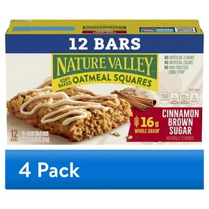 (4 pack) Soft-Baked Oatmeal Squares, Cinnamon Brown Sugar, 12 ct, 14.88 OZ - Picture 1 of 6