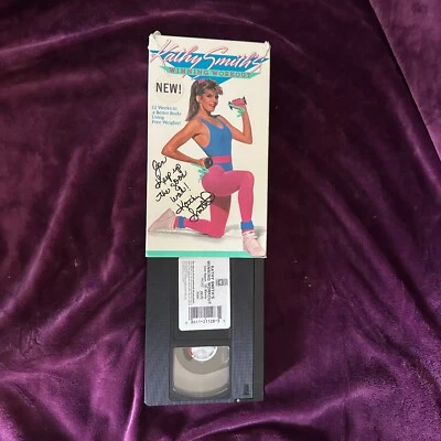 Kathy Smith Winning Workout VHS Signed Autographed Vintage Fitness Tape 1987 - Image 1 of 4