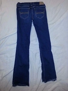Abercrombie New York Kids Blue Cute Stretch Denim Jeans PANTS SIZE 12 EUC - Picture 1 of 3