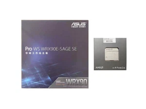 ASUS Pro WS WRX90E-SAGE SE With AMD Ryzen Threadripper PRO 7995WX 96 Cores CPU - Picture 1 of 12