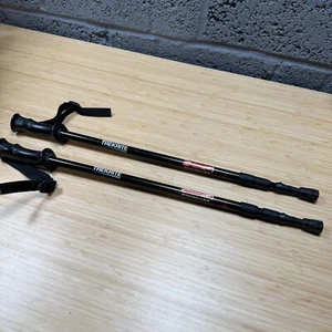 Paar Trekrite Teleskop Antishock Wanderstock / Gehstock - Schwarz 135 cm - Bild 1 von 20