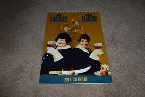 LAUREL AND HARDY OFFICIAL LARGE CALENDAR 2017 MINT CONDITION - Picture 1 of 3