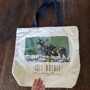 Isle Royale MI Natural History Association Canvas Buchtasche 18" x 16" Einkaufen - Bild 1 von 16