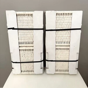 IKEA BRANAS CESTINO BIANCO SPORCO TESSUTO RATTAN SCATOLA PORTAOGGETTI 12,5 X 12,5 X 13,5" LOTTO X2 - Foto 1 di 15